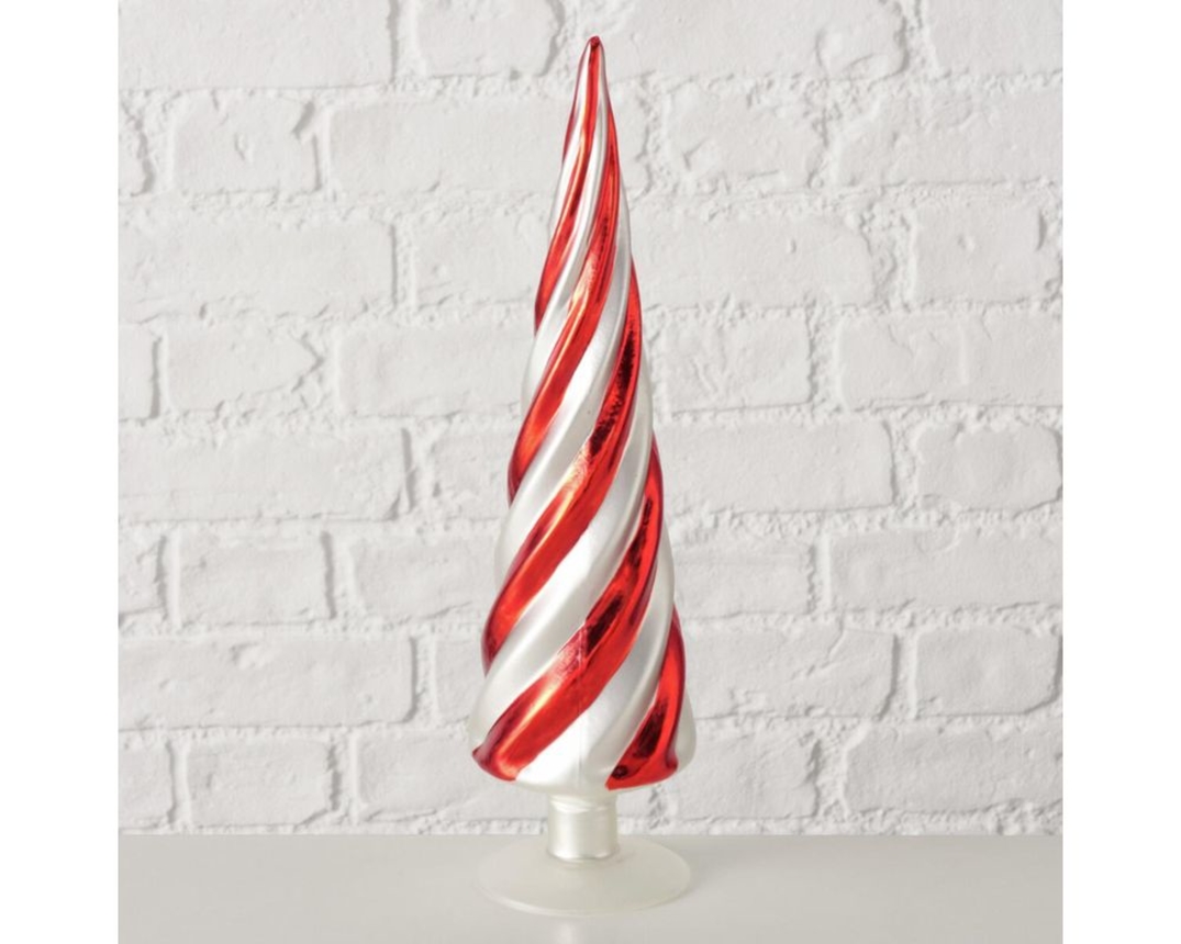 Deko-Weihnachtsbaum "Dalio", ca. 25 cm - Rot/Weiß - 1