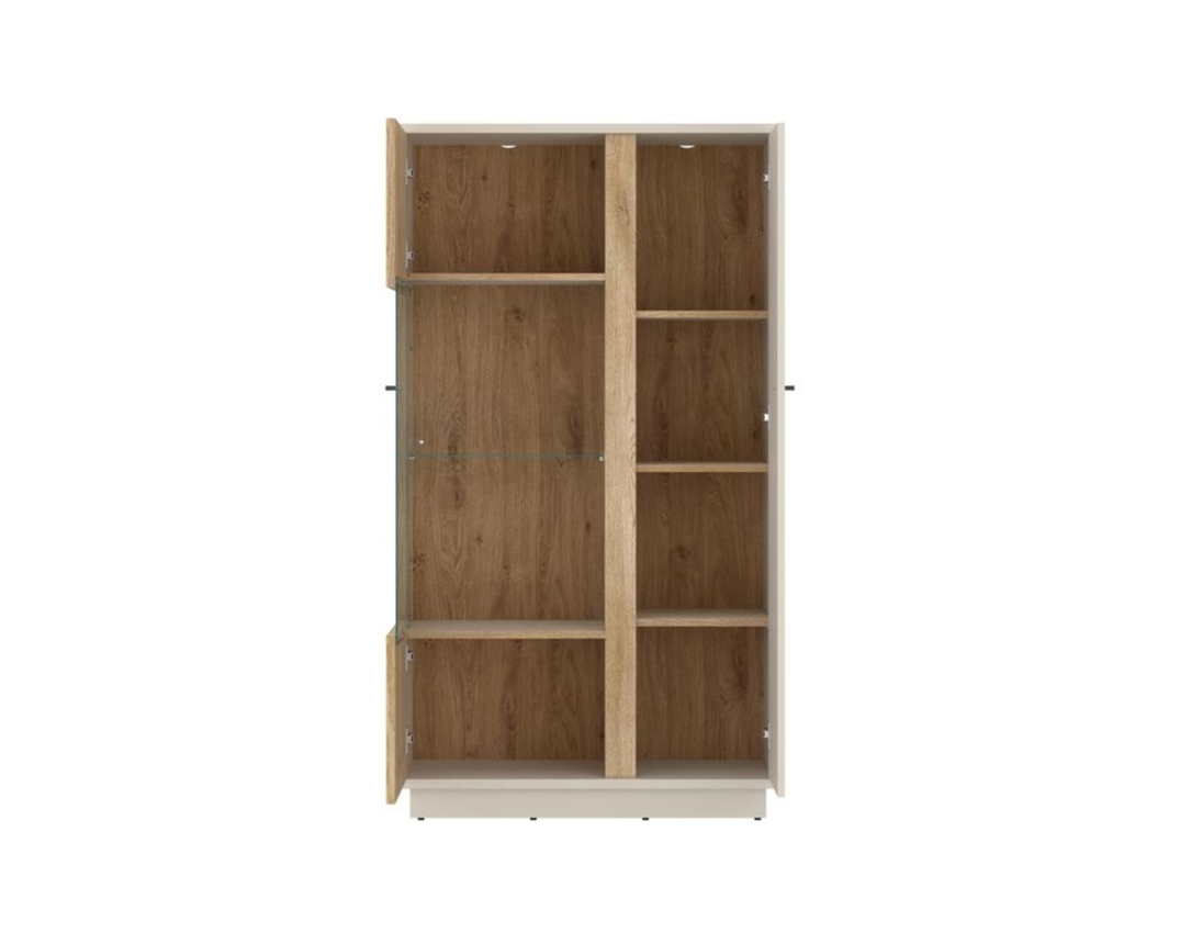 Vitrine "Witten", Kaschmir/Cremona Eiche Nachbildung - Kaschmir/Cremona Eiche - 2