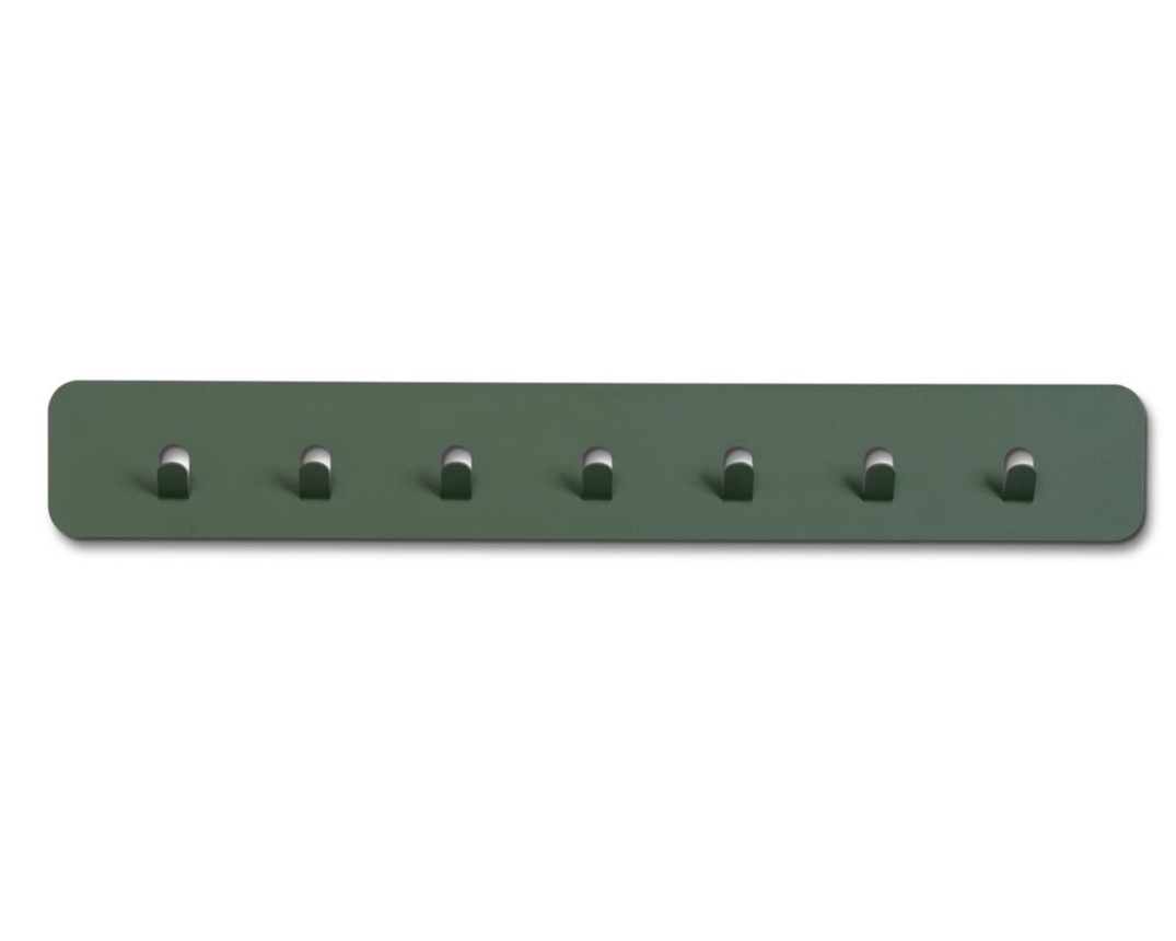Garderobenleiste "Meinerzhagen 3", 7 Haken, Metall grün - Grün - 1