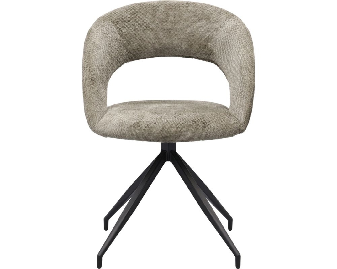 Trendhopper Stuhl "Yuna", drehbar, taupe - Taupe - 1