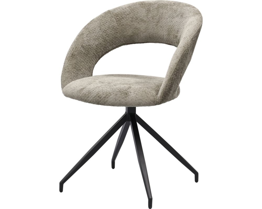 Trendhopper Stuhl "Yuna", drehbar, taupe - Taupe - 2