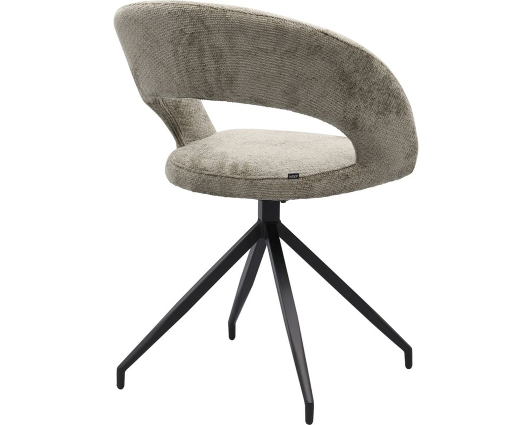 Trendhopper Stuhl "Yuna", drehbar, taupe - Taupe - 4