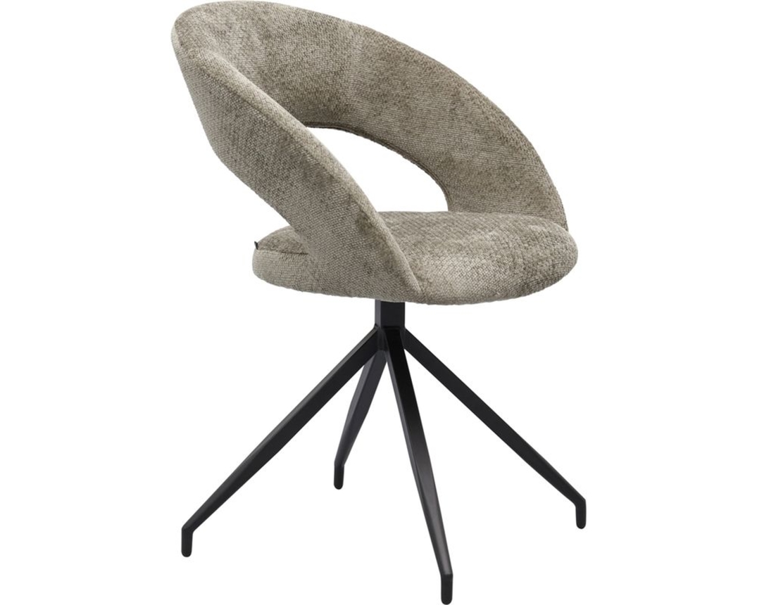 Trendhopper Stuhl "Yuna", drehbar, taupe - Taupe - 5