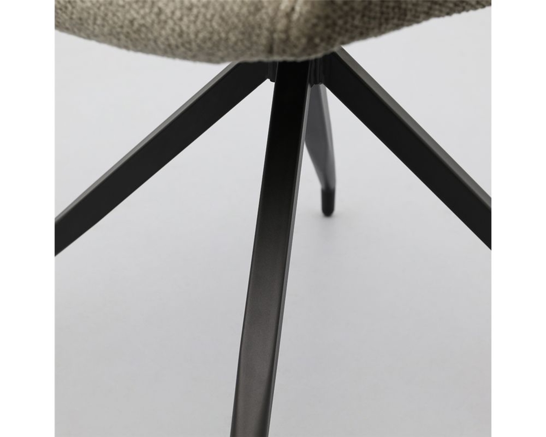 Trendhopper Stuhl "Yuna", drehbar, taupe - Taupe - 9