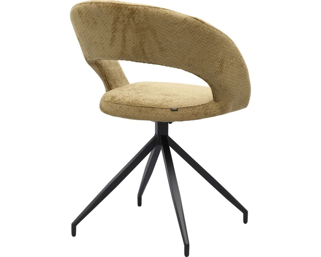Trendhopper Stuhl "Yuna", drehbar, gelb - Curry - 4