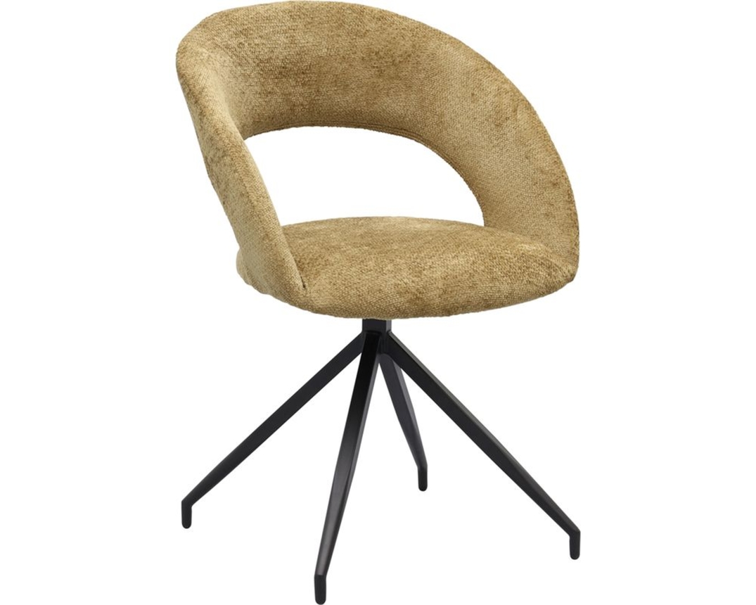 Trendhopper Stuhl "Yuna", drehbar, gelb - Curry - 6