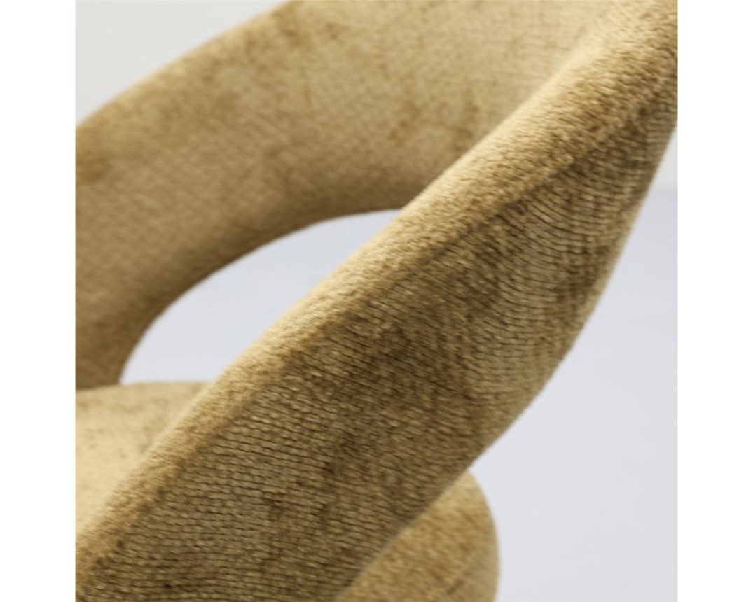 Trendhopper Stuhl "Yuna", drehbar, gelb - Curry - 8