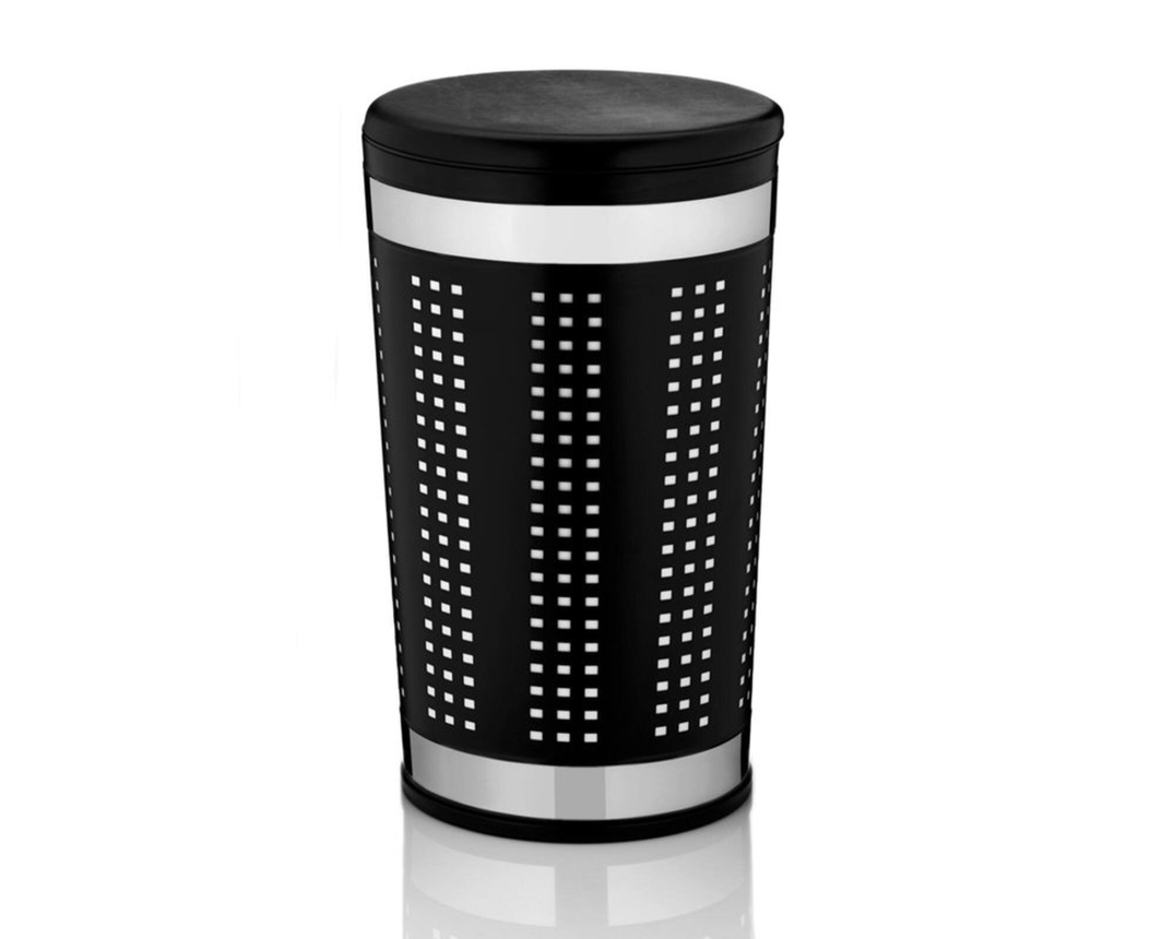 Sitz-/Wäschebox "Sevilla" aus Metall, schwarz - Schwarz - 1