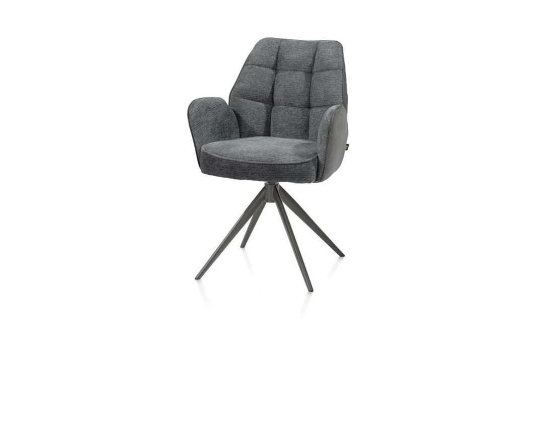 Henders & Hazel Armlehnstuhl "Bell", drehbar - Anthrazit - 2