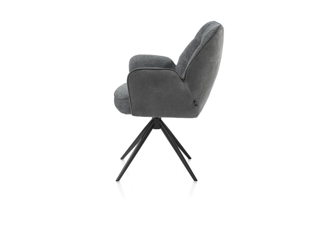 Henders & Hazel Armlehnstuhl "Bell", drehbar - Anthrazit - 3