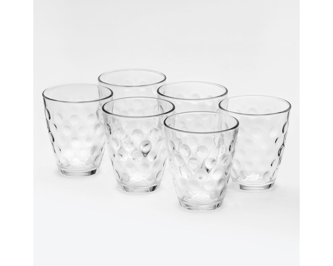 6er-Set Longdrink-Gläser "Dots" - Durchsichtig - 1