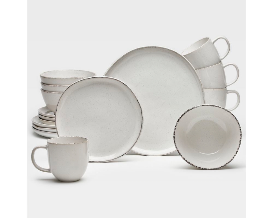 Kombiservice, 16-teilig, Steingut - Urban creme - 1