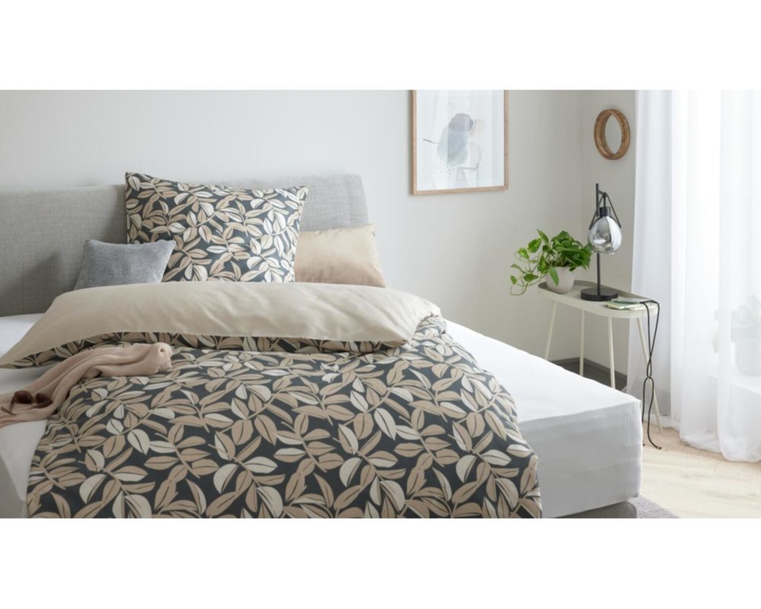 Interliving Bettwäsche 9131, Satin, ca. 135x200 cm - Anthrazit - 1