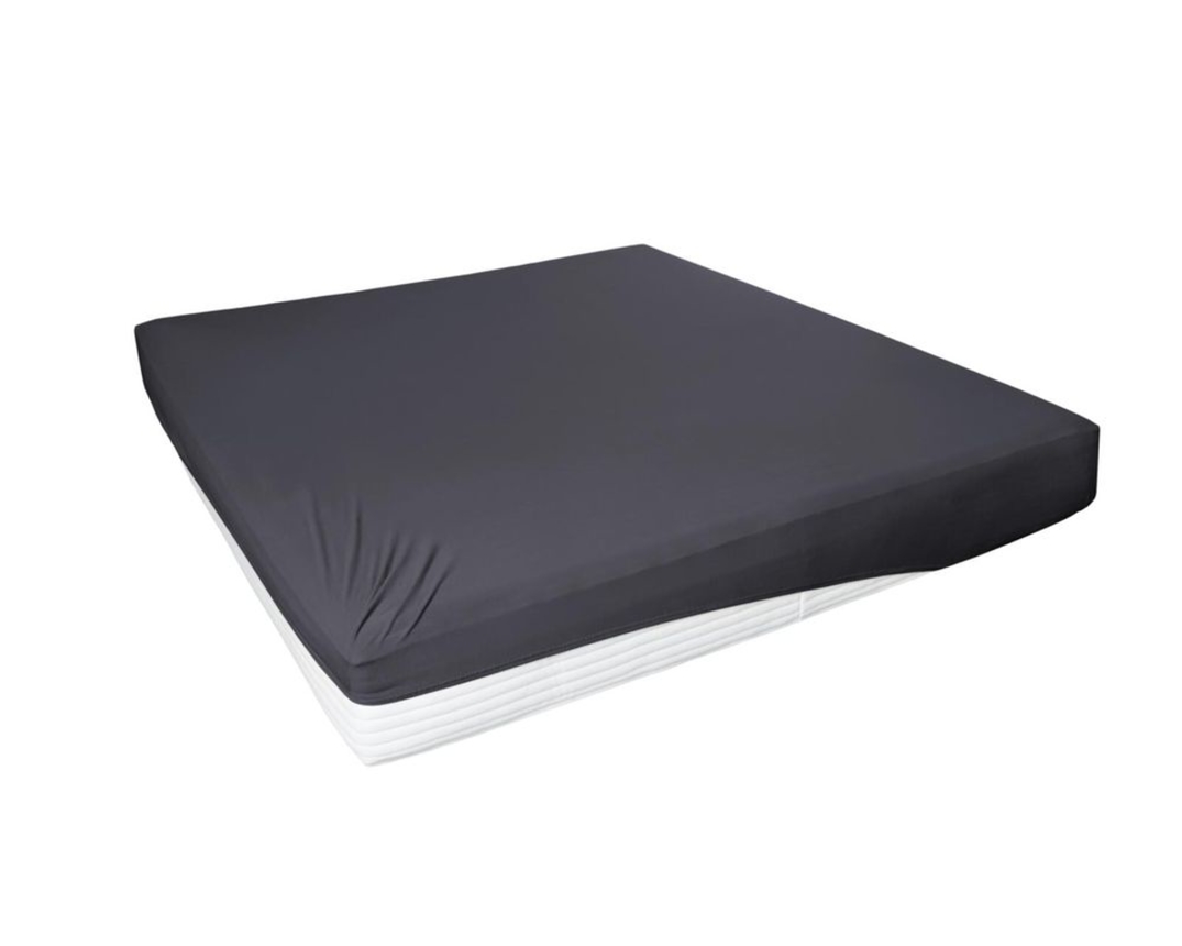 Elastan-Feinjersey-Spannbettlaken, anthrazit, ca. 100x200 cm - Anthrazit - 1