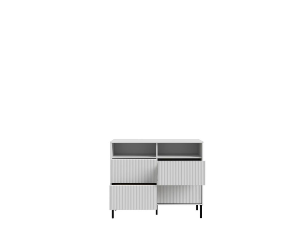 Kommode "Florenz" mit 2 Türen und 2 Fächern - Secret Grey - 4