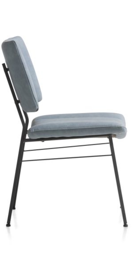 XOOON Tatum, Stuhl - Füße schwarz - Stoff Pala - Blau, Grau - 4