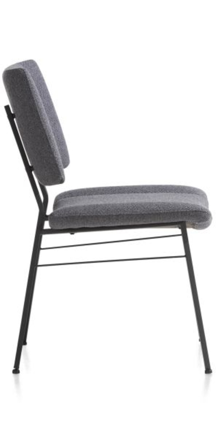 XOOON Tatum, Stuhl - Füße schwarz - Stoff Ponti - Schwarz/ Anthrazit, Grau - 4