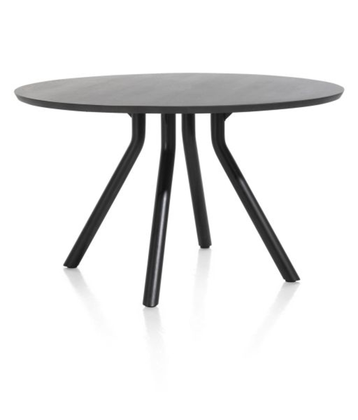 XOOON Arvada, Tisch 125 cm. - rund - zentralem Fuß kurz - Schwarz - 2