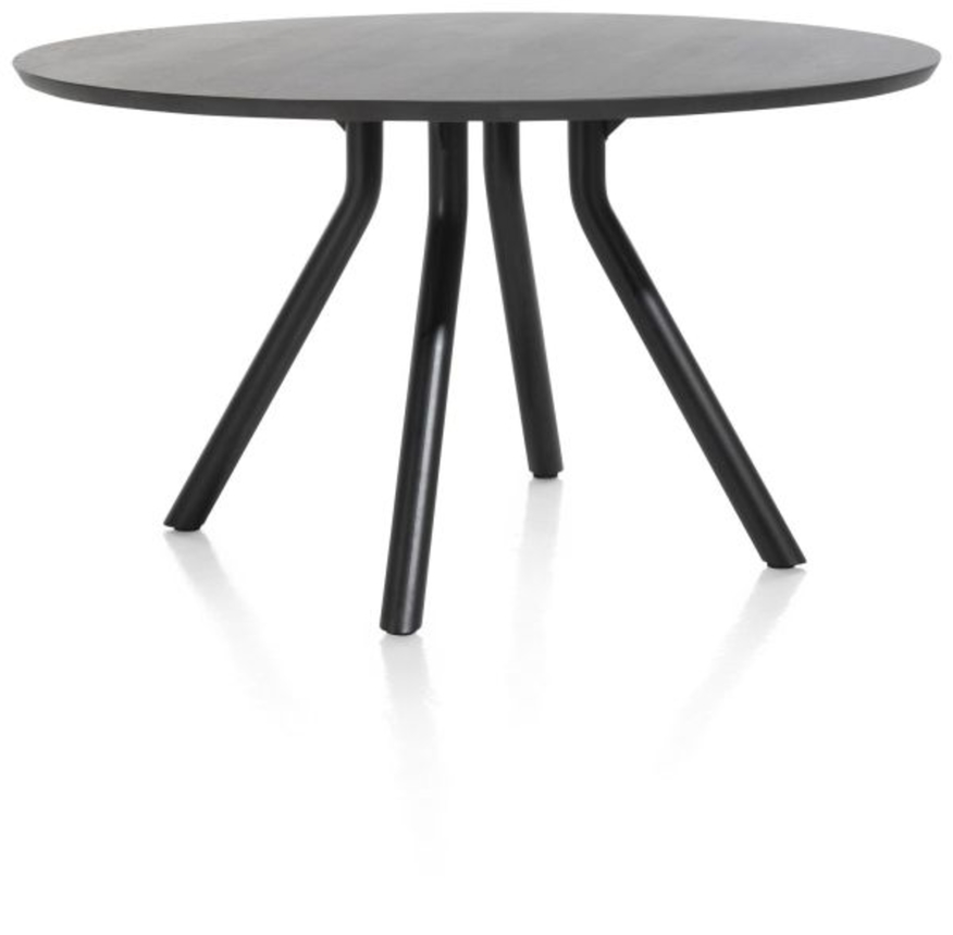 XOOON Arvada, Tisch 125 cm. - rund - zentralem Fuß kurz - Schwarz - 7