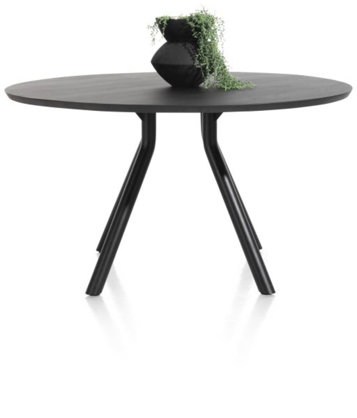 XOOON Arvada, Tisch 140 cm. - rund - zentralem Fuß kurz - Schwarz - 1