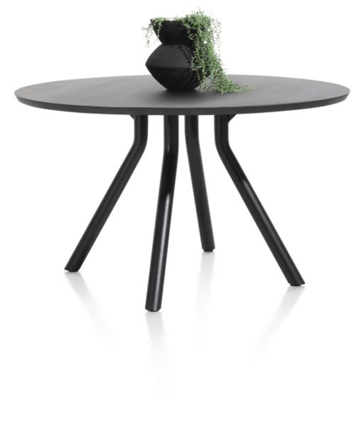XOOON Arvada, Tisch 140 cm. - rund - zentralem Fuß kurz - Schwarz - 8