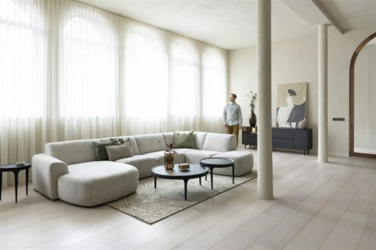 XOOON Elements, Sideboard 210 cm. - 3-Türen + 2-Laden + 3-Nischen + Led -  - 9