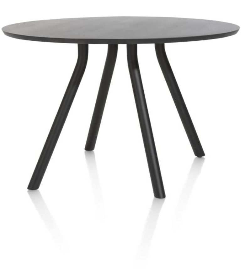 XOOON Arvada, Tresentisch 140 cm. - rund - Zentralfuss kurz - Schwarz - 5