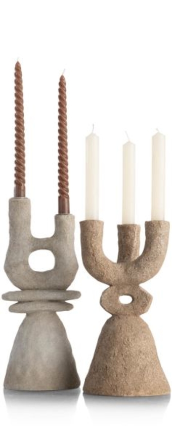 XOOON June Kerzenhalter H27cm - Braun, Taupe - 6