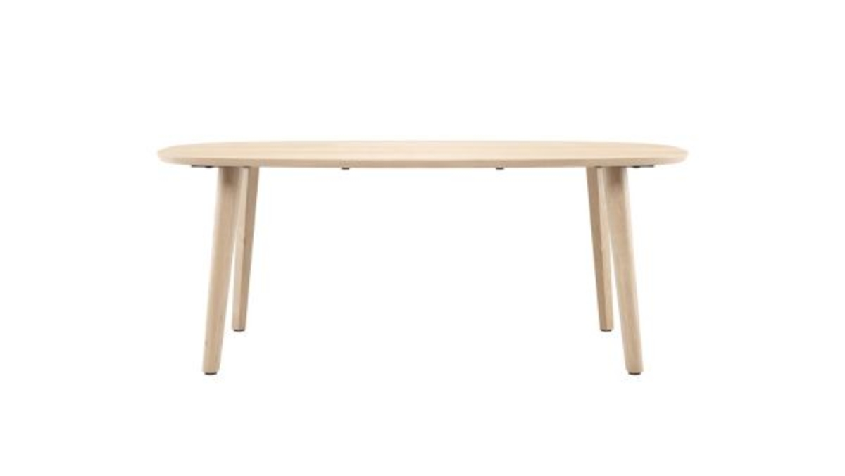 XOOON Odda, Tisch 200 x 110 cm - Oval - Holz Fuss -  - 1