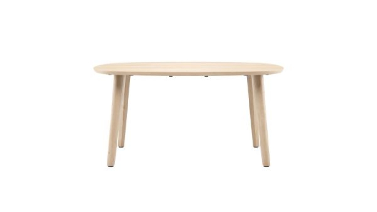 XOOON Odda, Tisch 160 x 125 cm - Oval - Holz Fuss -  - 1