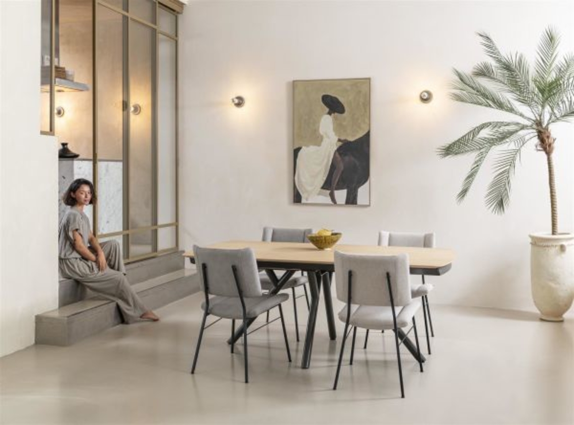 XOOON Novello, Ausziehtisch 200 (+ 78) x 100 cm - Beige, Braun - 16