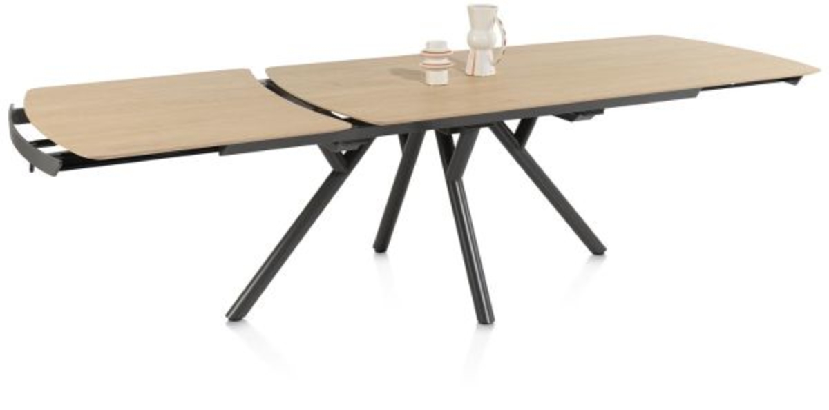 XOOON Novello, Ausziehtisch 200 (+ 78) x 100 cm - Beige, Braun - 7