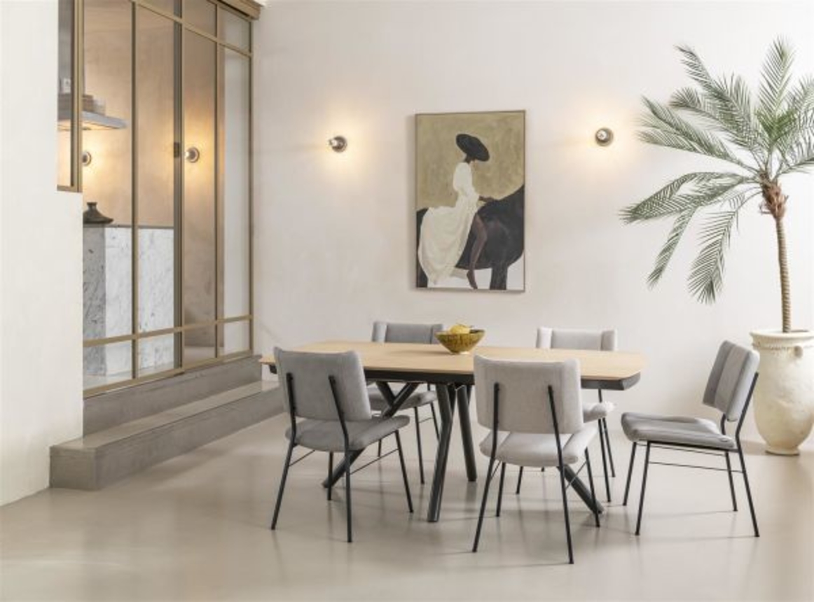 XOOON Novello, Ausziehtisch 200 (+ 78) x 100 cm - Primo Laminato marble - Schwarz - 14