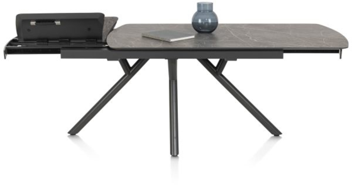 XOOON Novello, Ausziehtisch 170 (+ 60) x 100 cm - Primo Laminato marble - Grau - 3