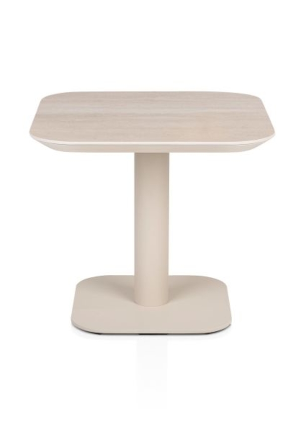 XOOON Brianto, Couchtisch 50 x 50 cm - Keramik Platte - Beige - 7