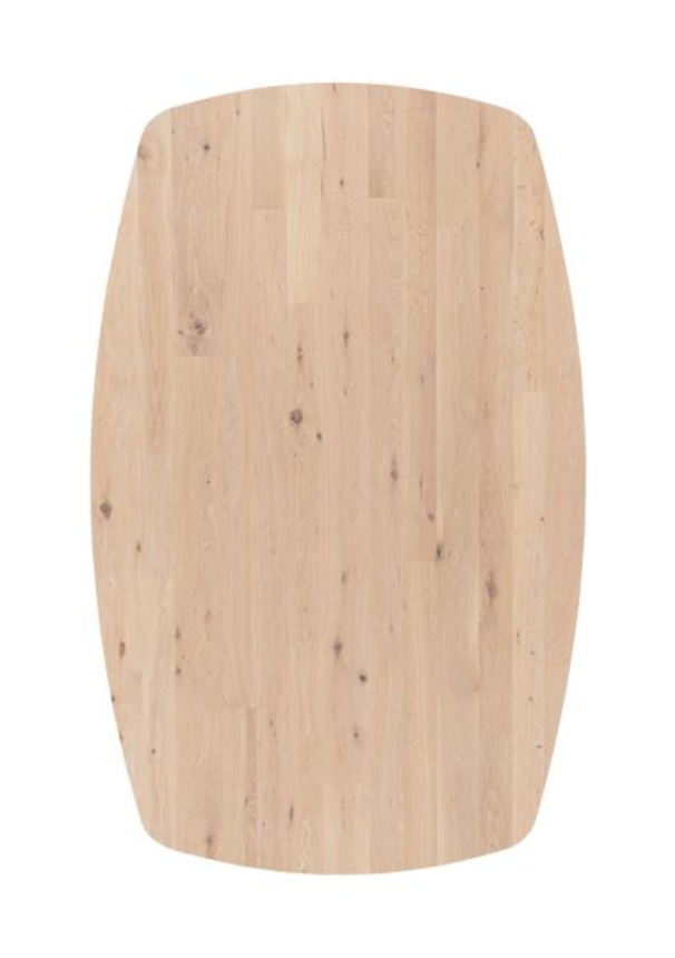 XOOON Arvada, Esstisch 160 x 100 cm, oval, 4 Beine - Beige, Weiß, Gelb - 2