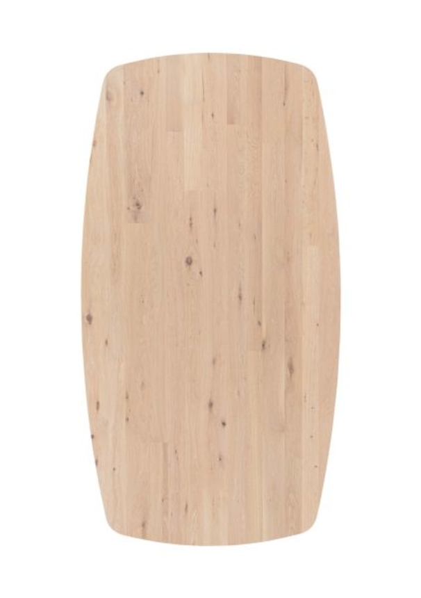 XOOON Arvada, Esstisch 190 x 100 cm, oval, 4 Beine - Beige, Weiß, Gelb - 2