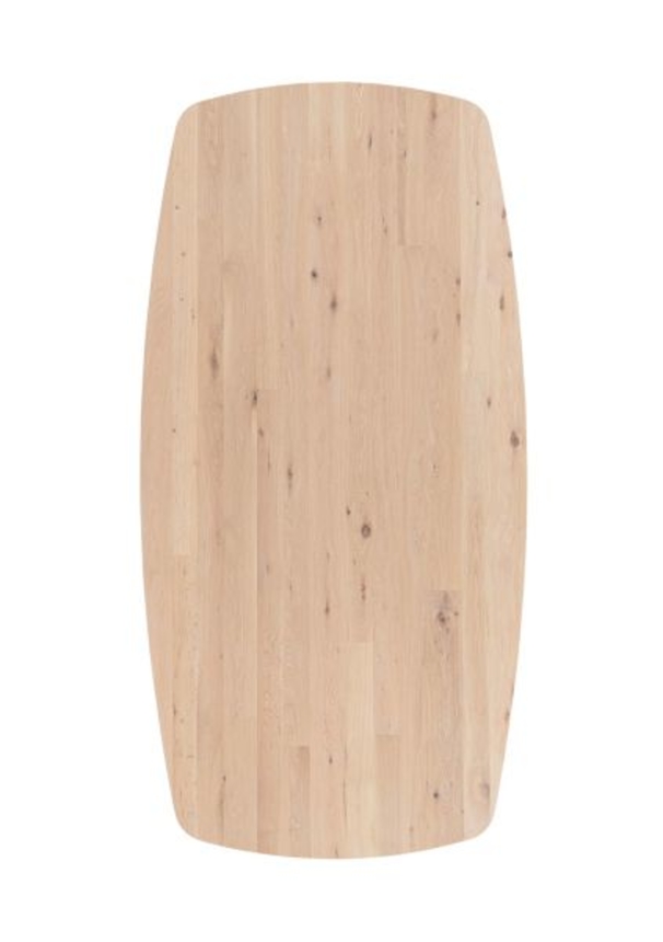 XOOON Arvada, Esstisch 220 x 110 cm, oval, 4 Beine - Beige, Weiß, Gelb - 2