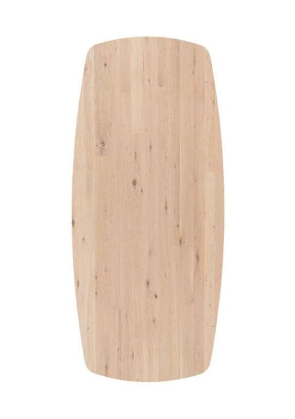 XOOON Arvada, Esstisch 250 x 110 cm, oval, 4 Beine - Beige, Weiß, Gelb - 2