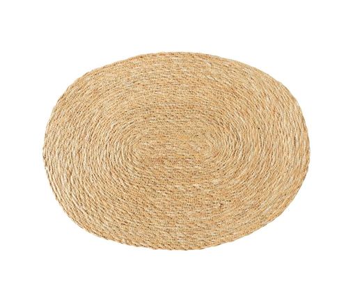 Tischset "Alfonsa" rund, Seegras, natur - natur - 1