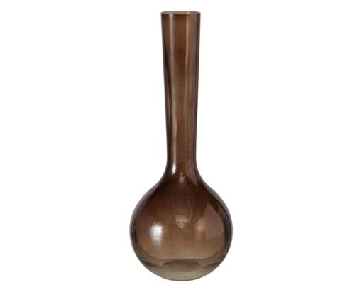 Vase "Tubina", Glas, ca. 35 cm - Braun - 1