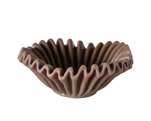 Schale "Orelia", rund, Durchmesser ca. 24 cm - Braun - 1