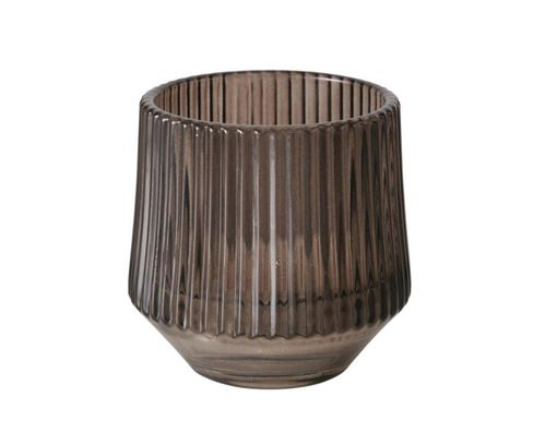 Windlicht,  Glas lackiert, verschiedene Farben, Ø/H ca. 8/8 cm - braun/beige Töne - 2