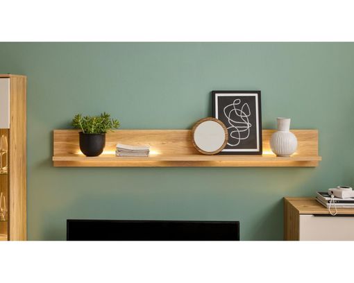 Interliving Anbauwand 2032, Eiche/Sandbeige - Beige/Braun - 4