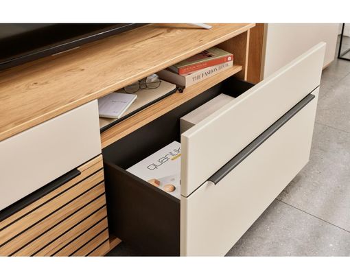 Interliving Anbauwand 2032, Eiche/Sandbeige - Beige/Braun - 6