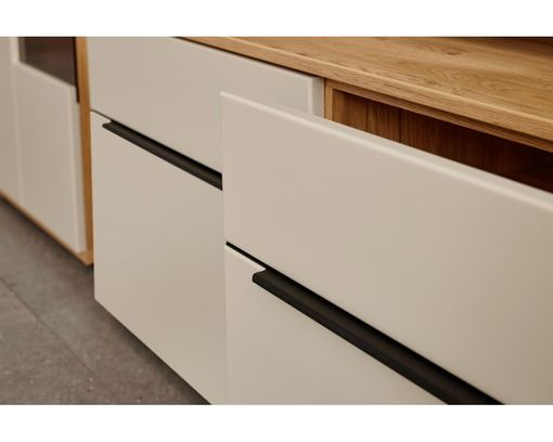Interliving Anbauwand 2032, Eiche/Sandbeige - Beige/Braun - 9