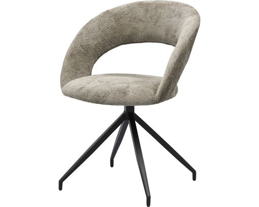 Trendhopper Stuhl "Yuna", drehbar, taupe - Taupe - 2