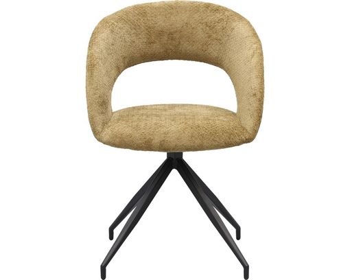 Trendhopper Stuhl "Yuna", drehbar, gelb - Curry - 1