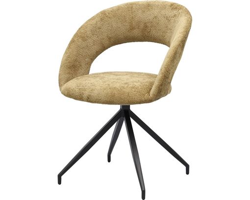 Trendhopper Stuhl "Yuna", drehbar, gelb - Curry - 2