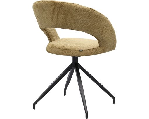 Trendhopper Stuhl "Yuna", drehbar, gelb - Curry - 4